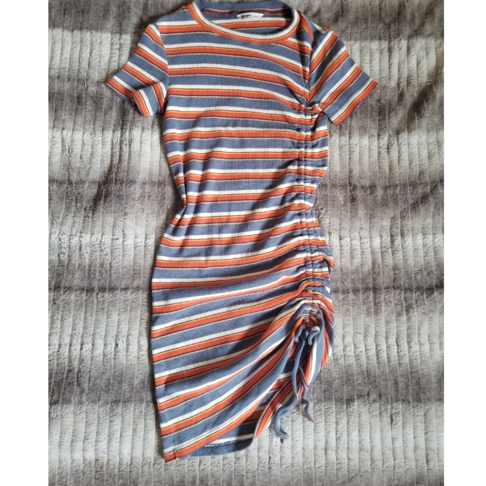 Striped mini dress